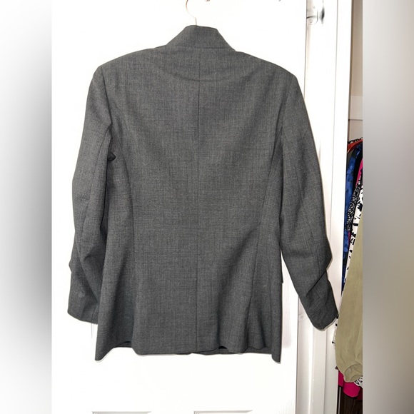 Calvin Klein Collection Grey Wool Evening Jacket, Size 2, Made in Italy - Picture 4 of 4